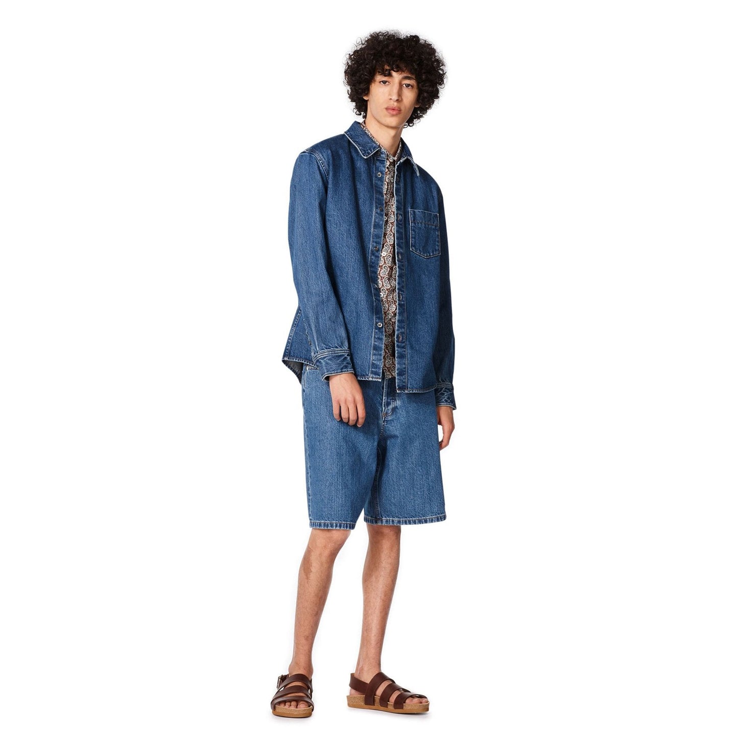 - Victor - Denim Overshirt - Blue