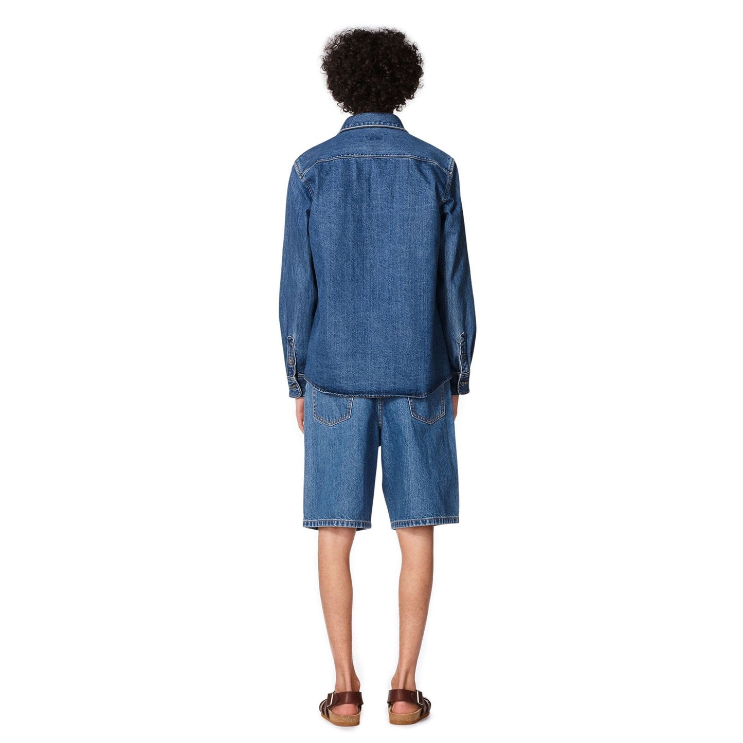 - Victor - Denim Overshirt - Blue