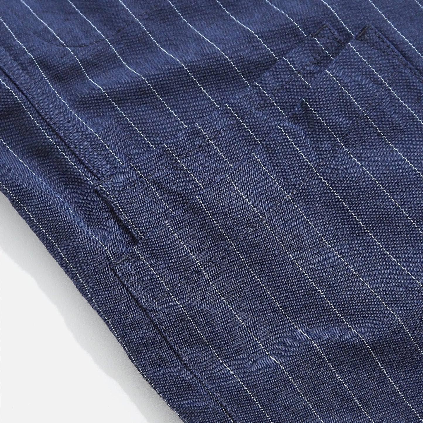 - Stripe Bakers Jacket - Navy