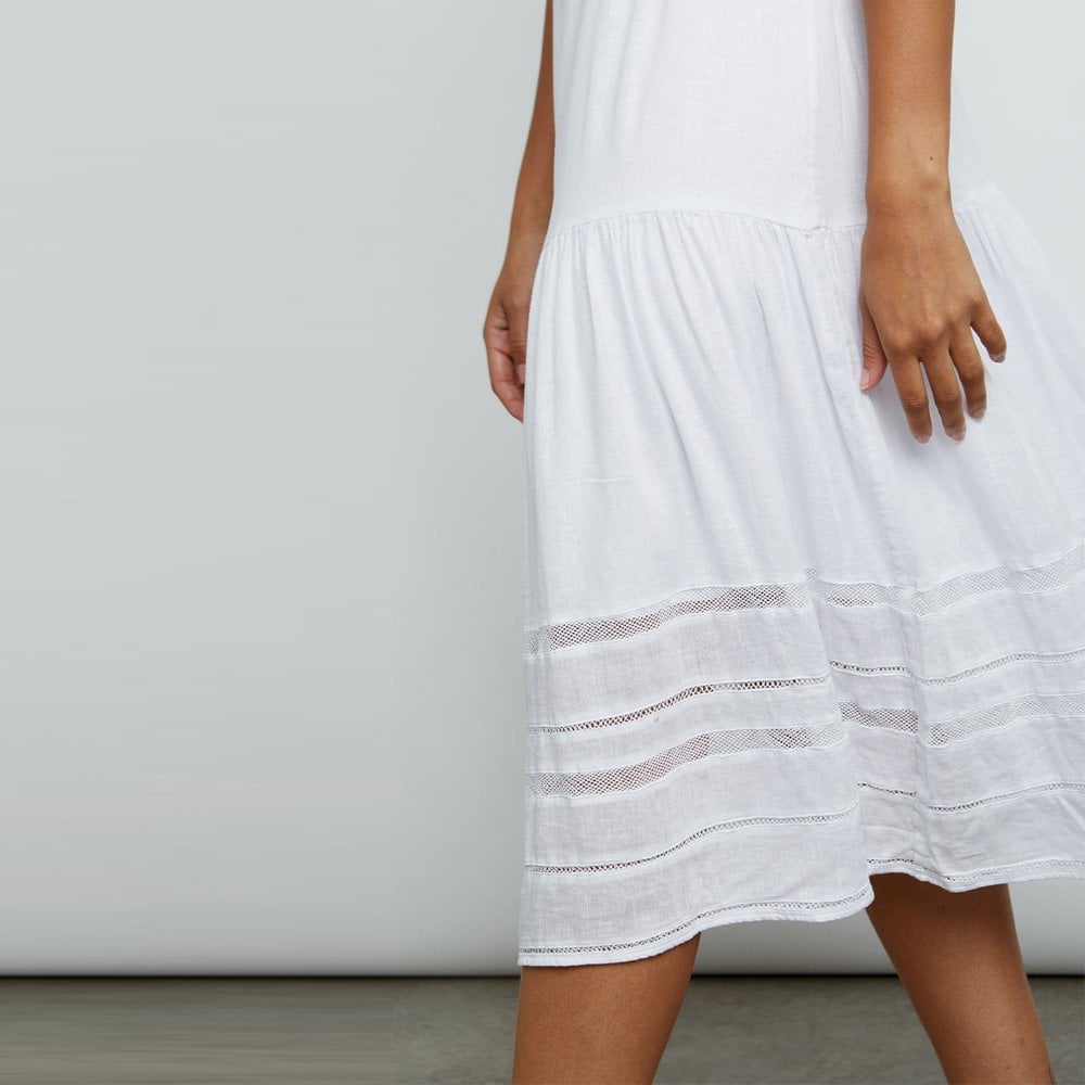 - Eden Dress - White Lace Detail