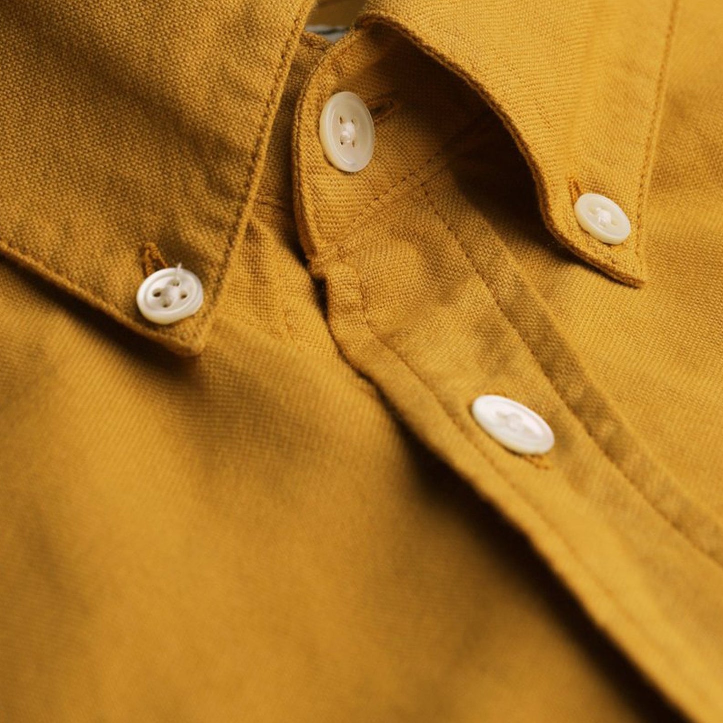 - Belavista - Button-Down Shirt - Mustard