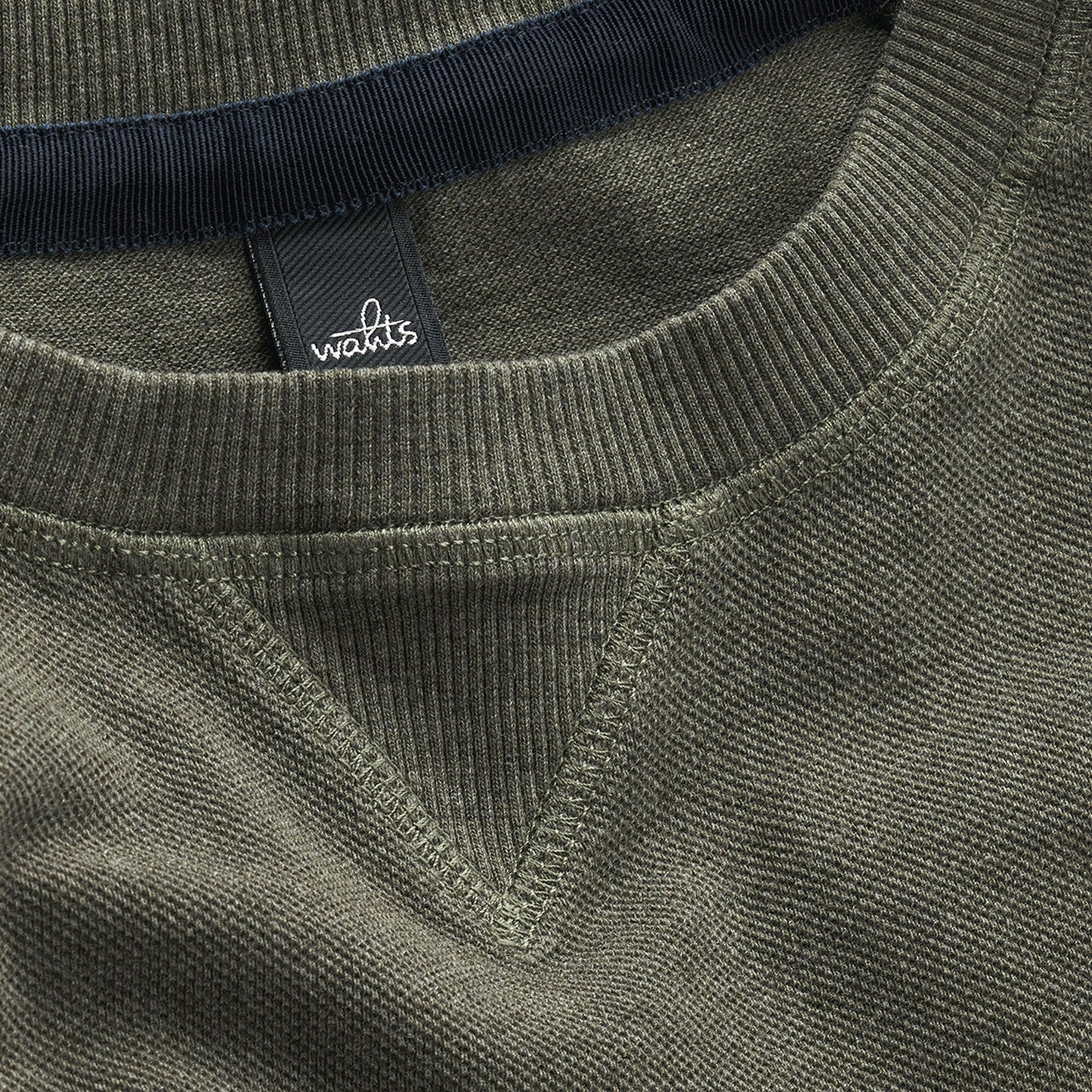 - Rowe - Pique Crew Neck Sweater - Green
