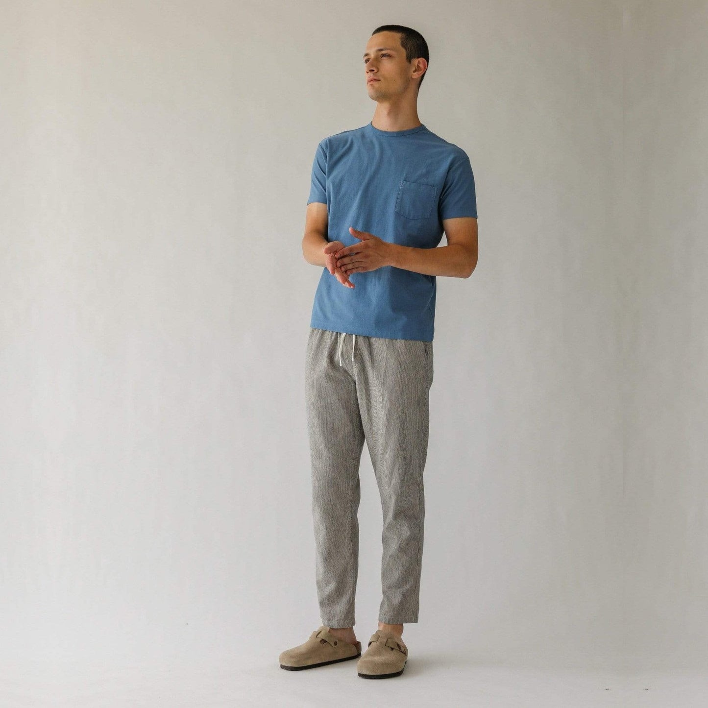 - Washed Summer T-Shirt - Blue