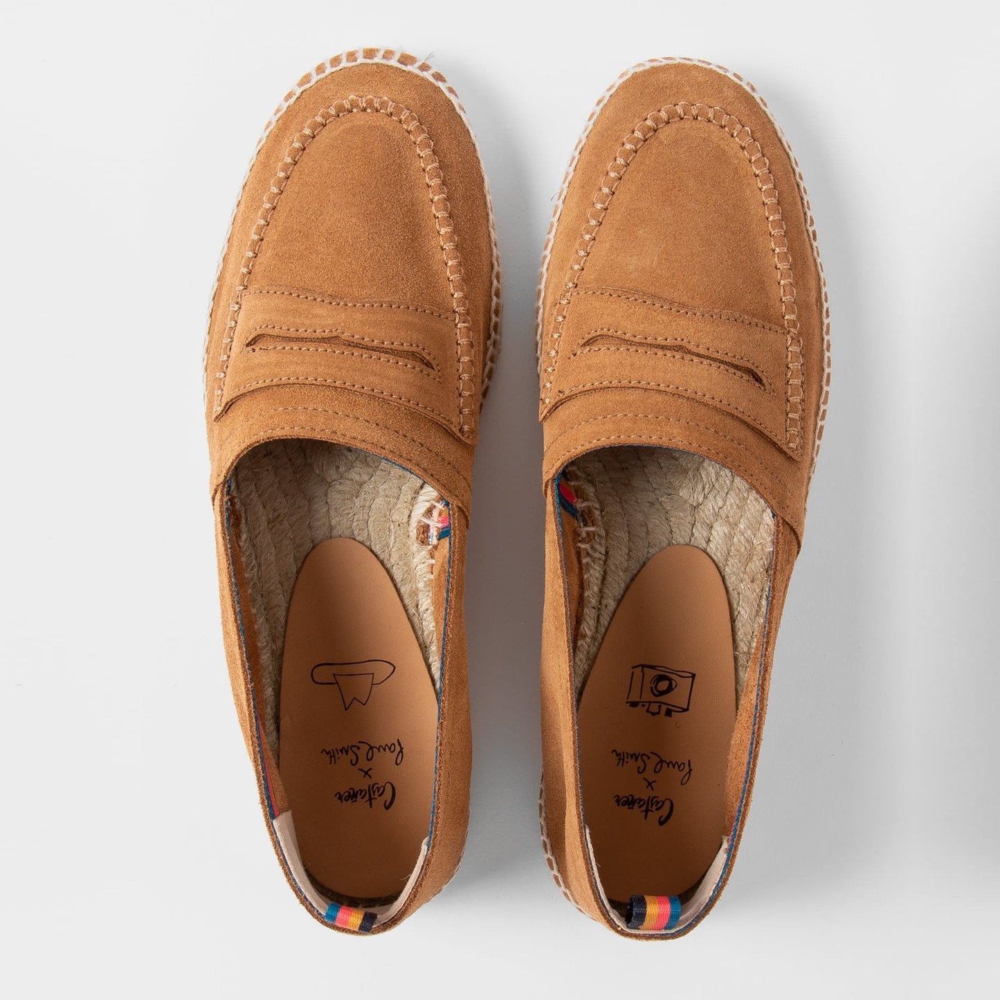 - Castañer X Paul Smith - Suede 'Paul' Espadrilles - Tan