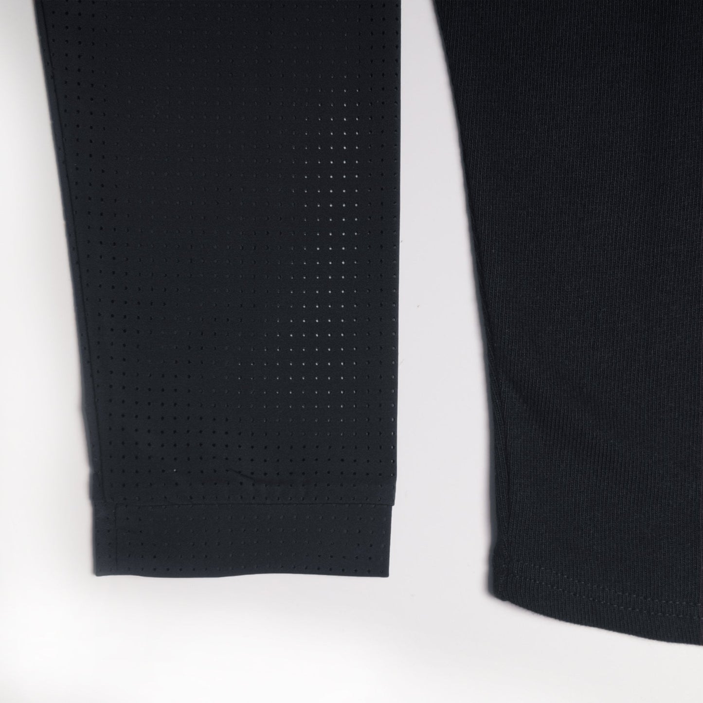 Netted Sleeve Pullover - Black