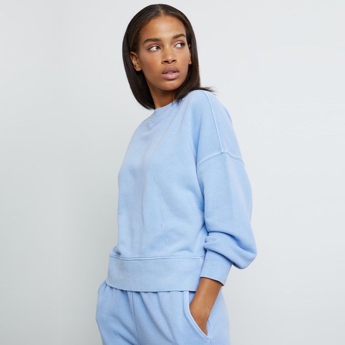 - Alice - Crew-Neck Sweatshirt - Blue