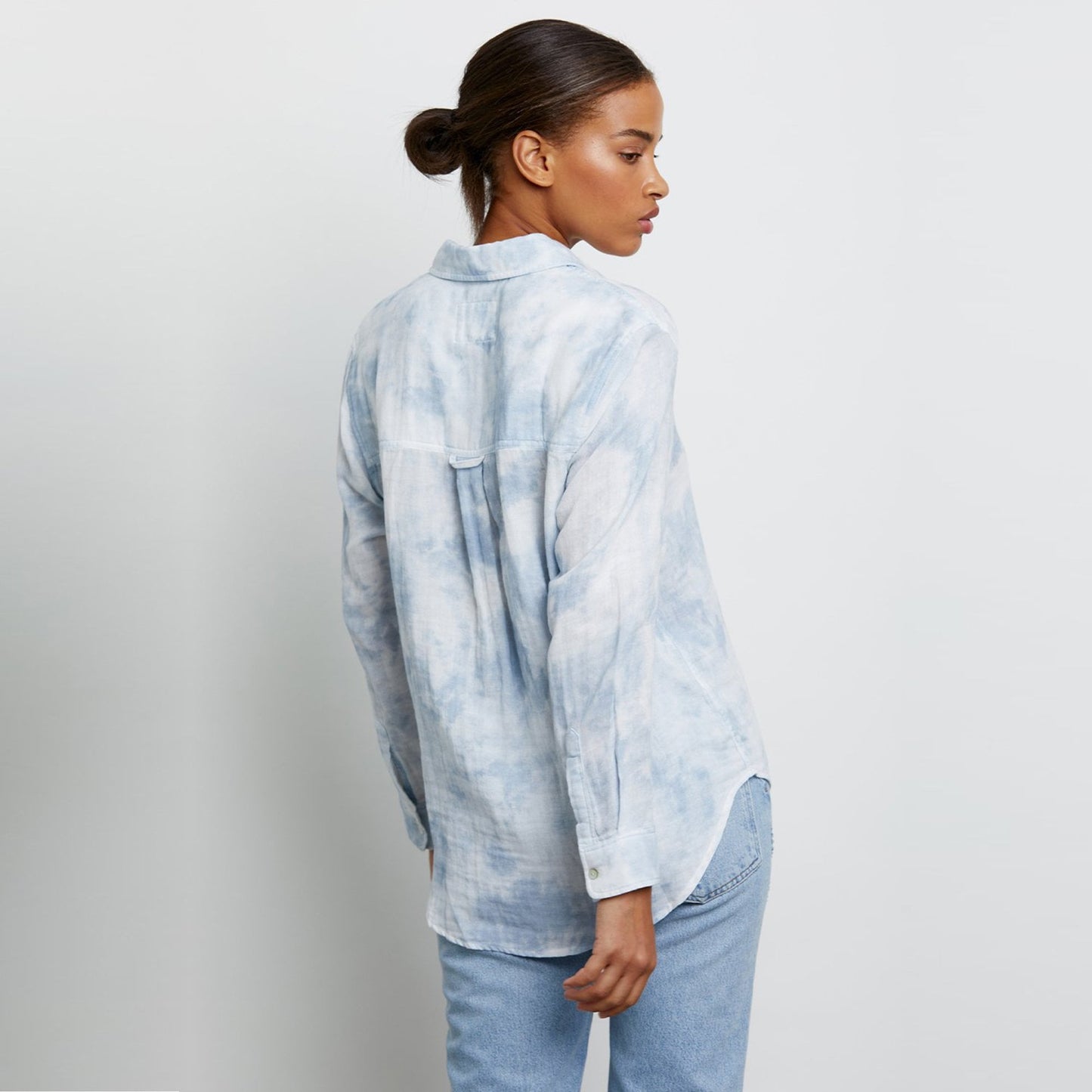 - Ellis - Tie-Dye Shirt - Blue