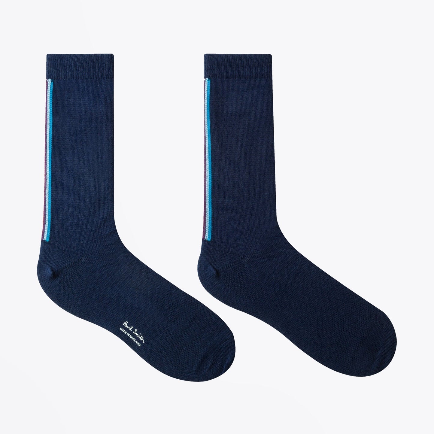 - Vertical 'Artist Stripe' Socks - Navy