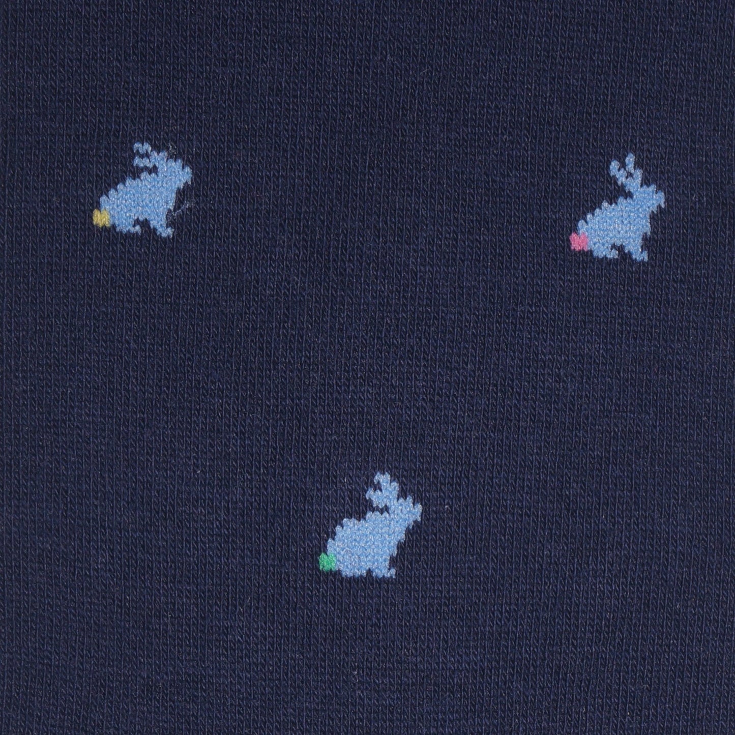 - Rabbit Motif Socks - Navy