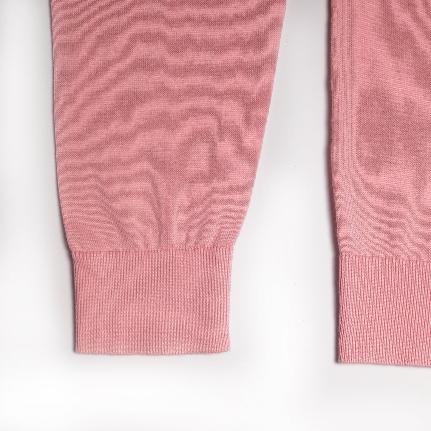 - Crew-Neck Cotton Sweater - Pink