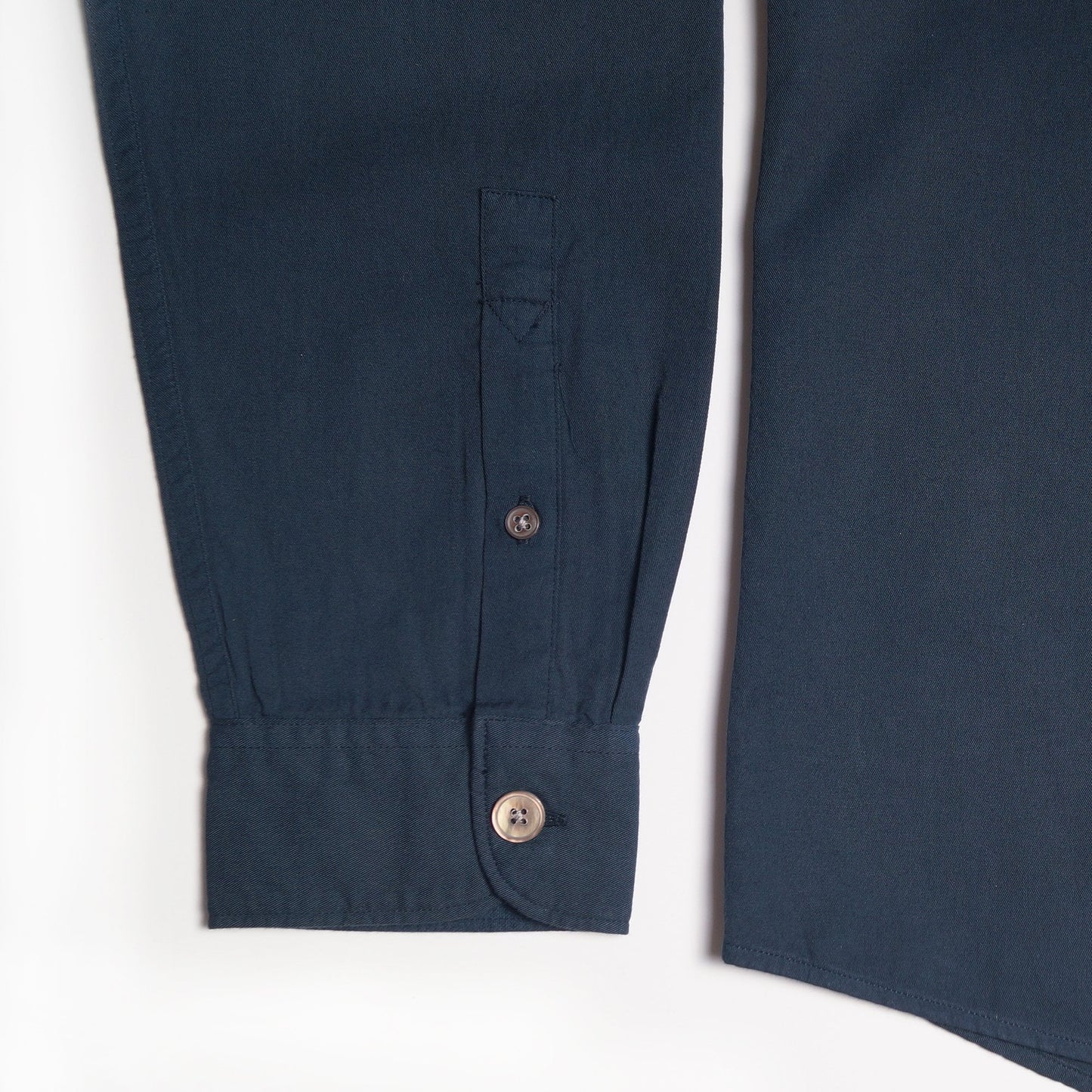 - Cotton Button-Down Shirt - Navy/Blue