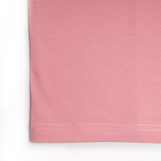 - 'Keyhole' Print Organic Cotton T-Shirt - Pink