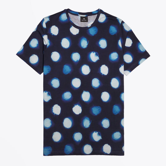 - 'Tagiatelle Spot' Print T-Shirt - Navy