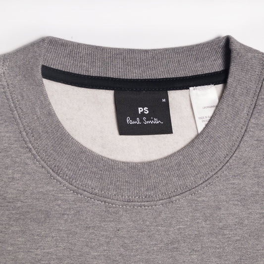 - Abstract Skull Motif Sweater - Grey