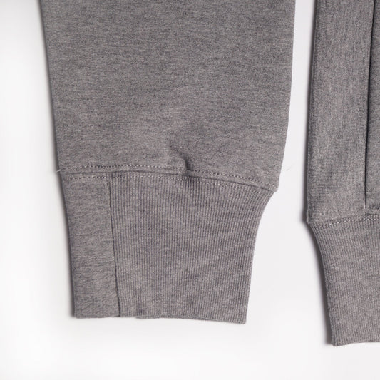 - Abstract Skull Motif Sweater - Grey