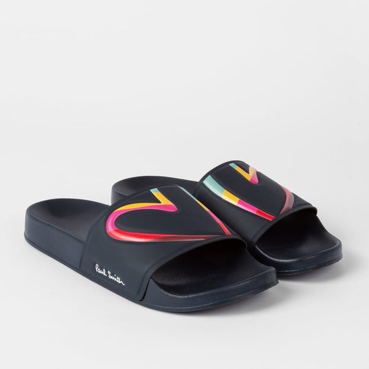 - 'Summit' Slides With 'Swirl Heart' - Navy