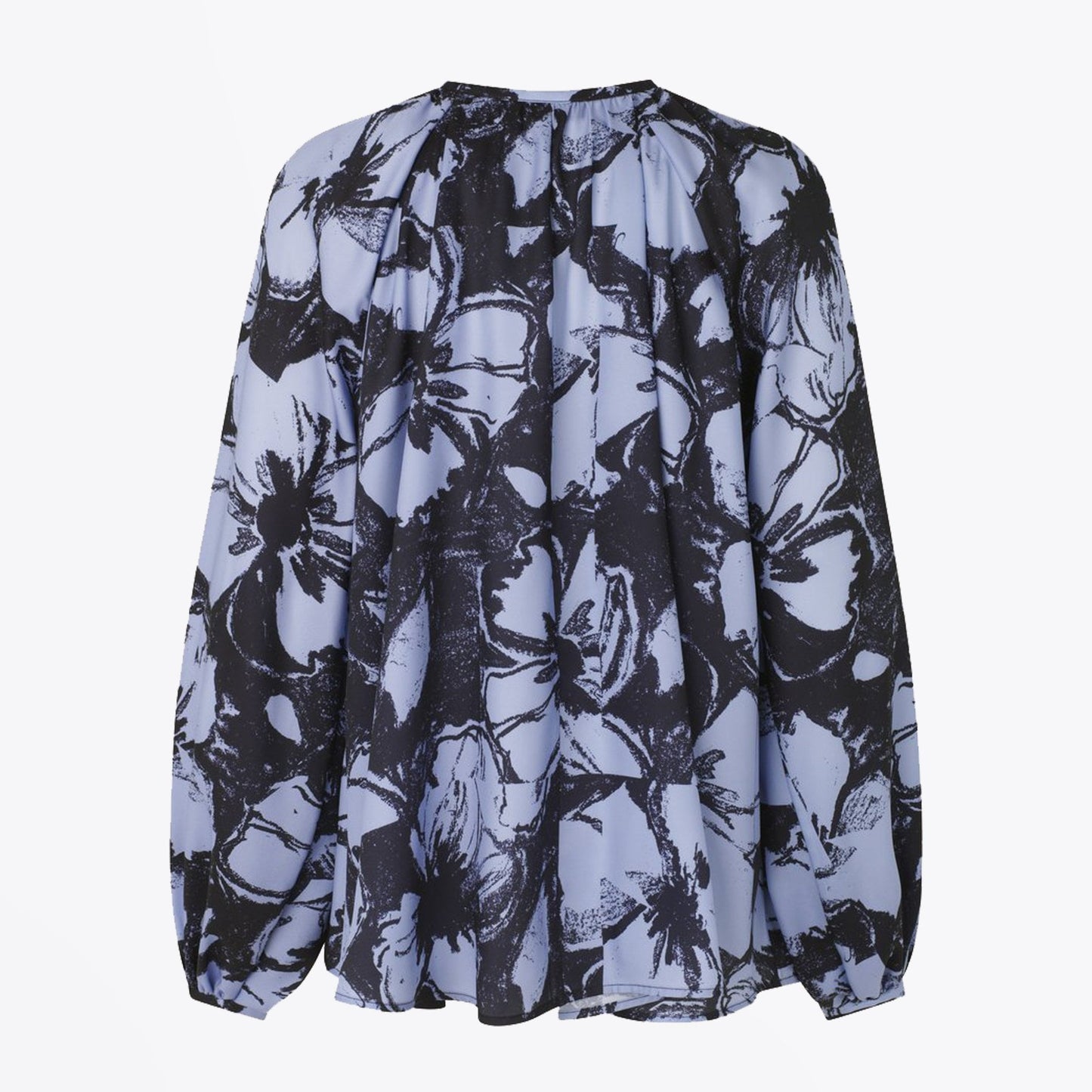 - Xavi - Abstract Floral Blouse - Purple