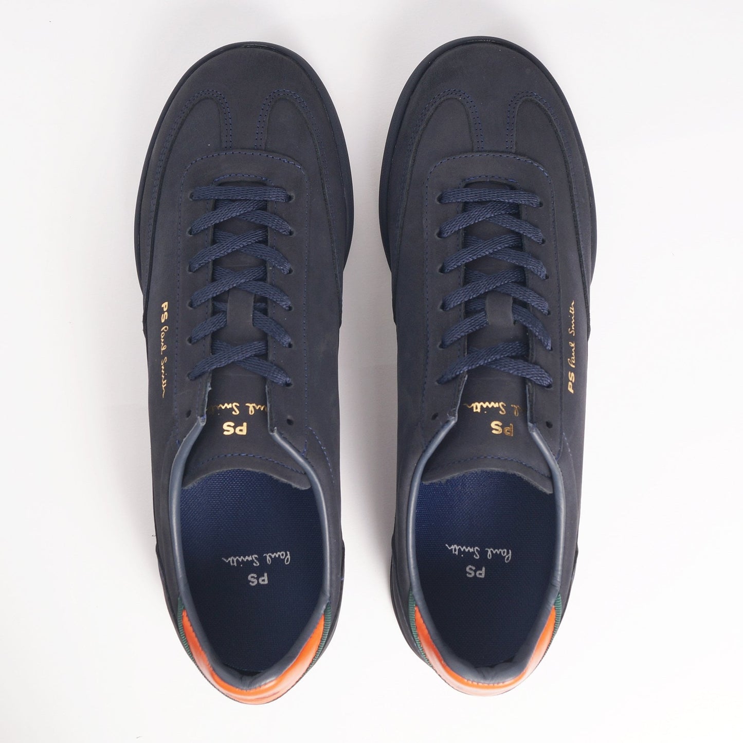 - Nubuck Leather 'Dover' Trainers - Navy