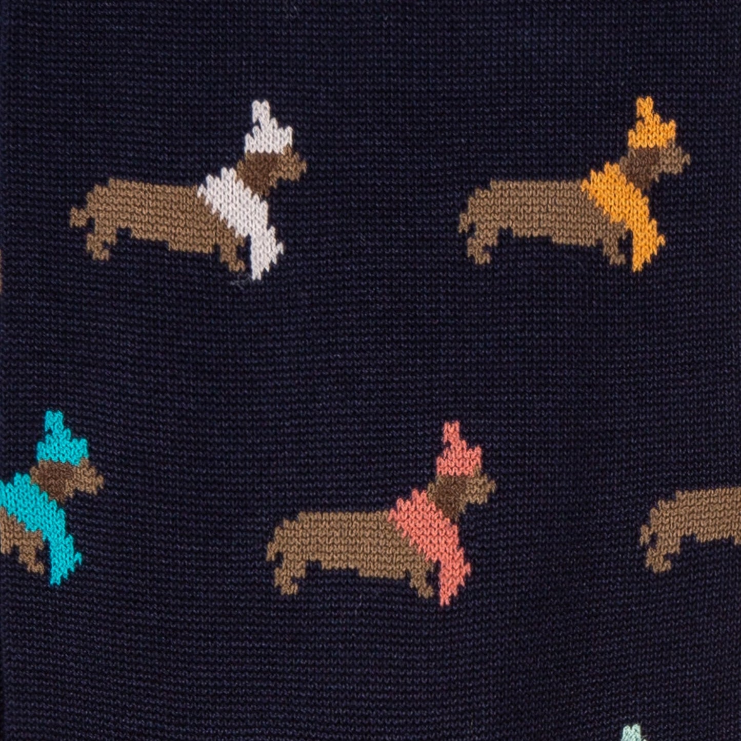 - 'Winter Dachshund' Socks - Navy