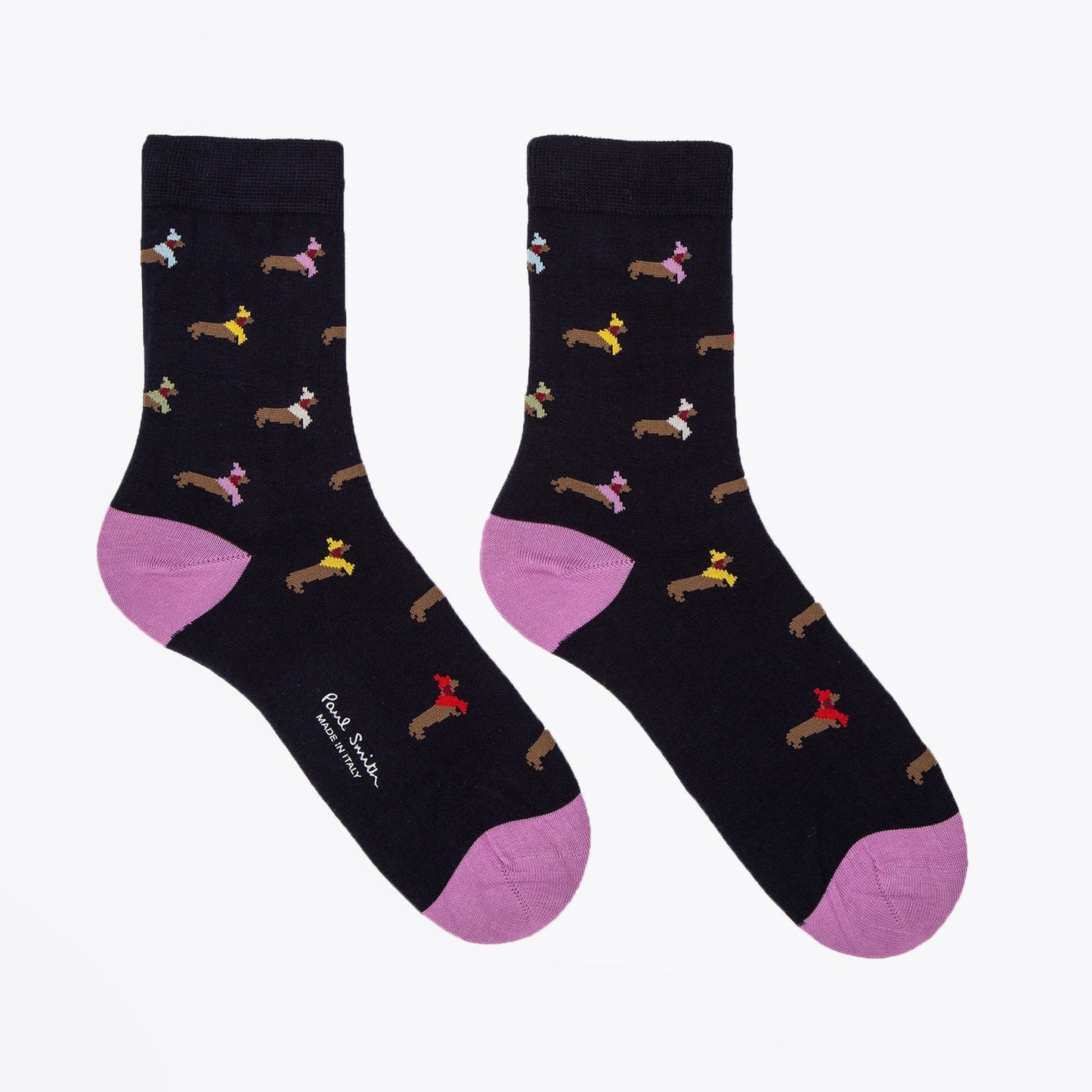 - 'Winter Dachshund' Socks - Navy