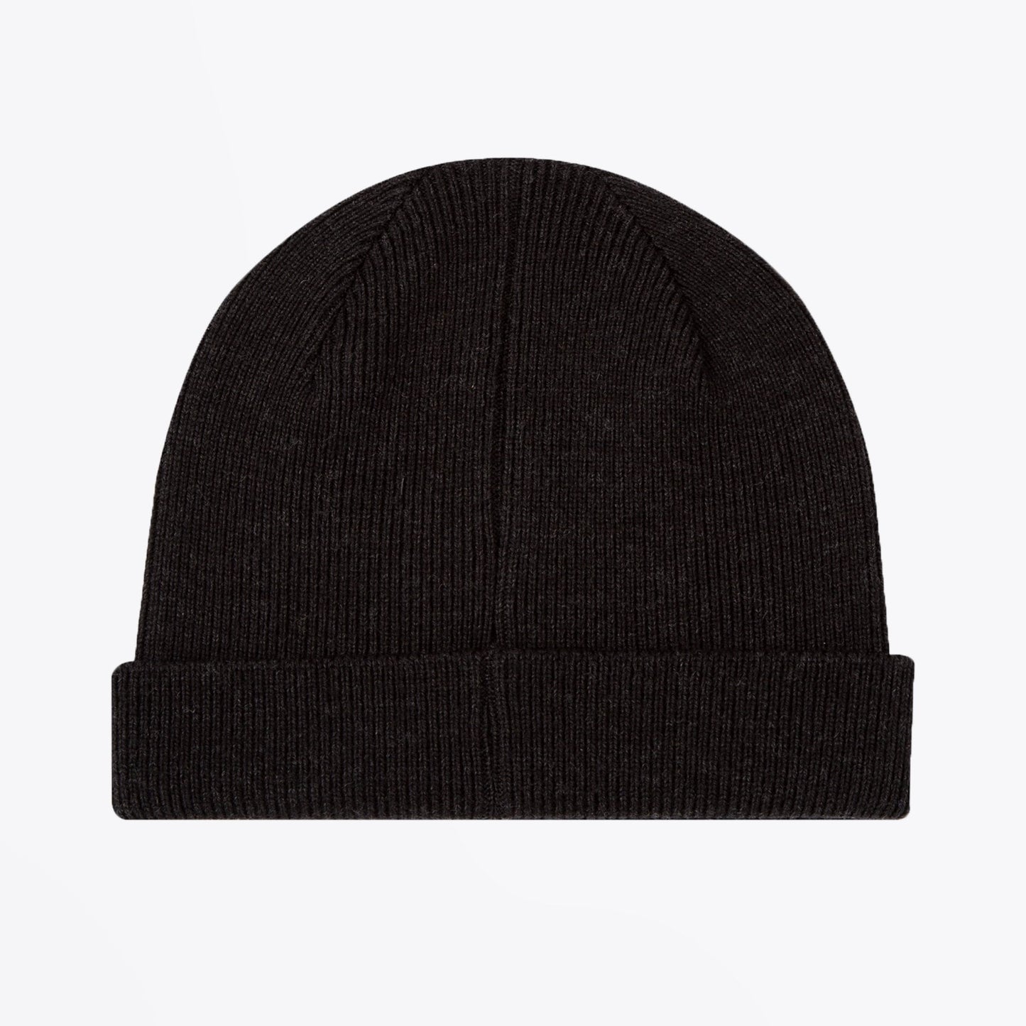 - 'Zebra' Logo Ribbed Beanie Hat - Black
