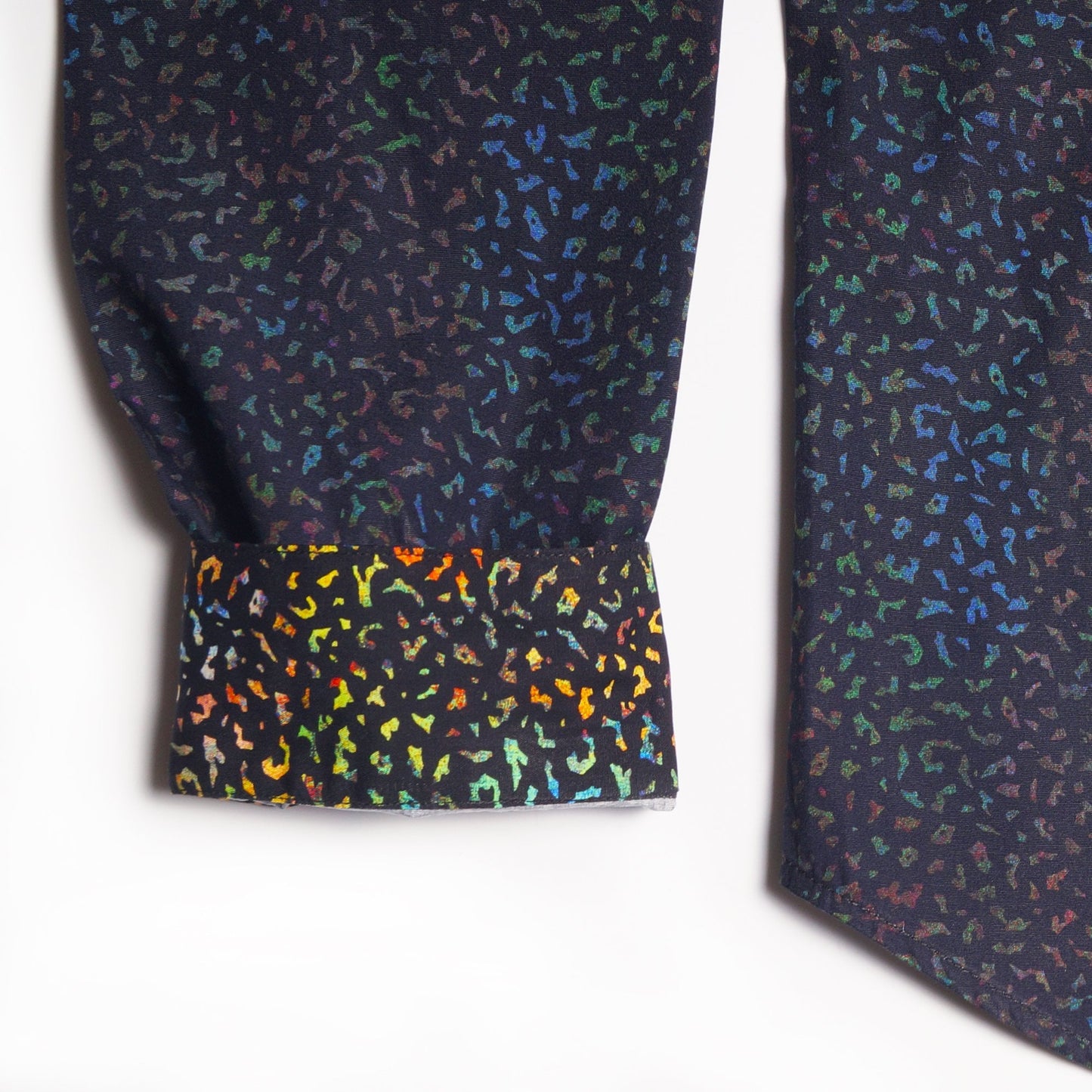 - Organic Cotton Slim-Fit Shirt - Navy/Green