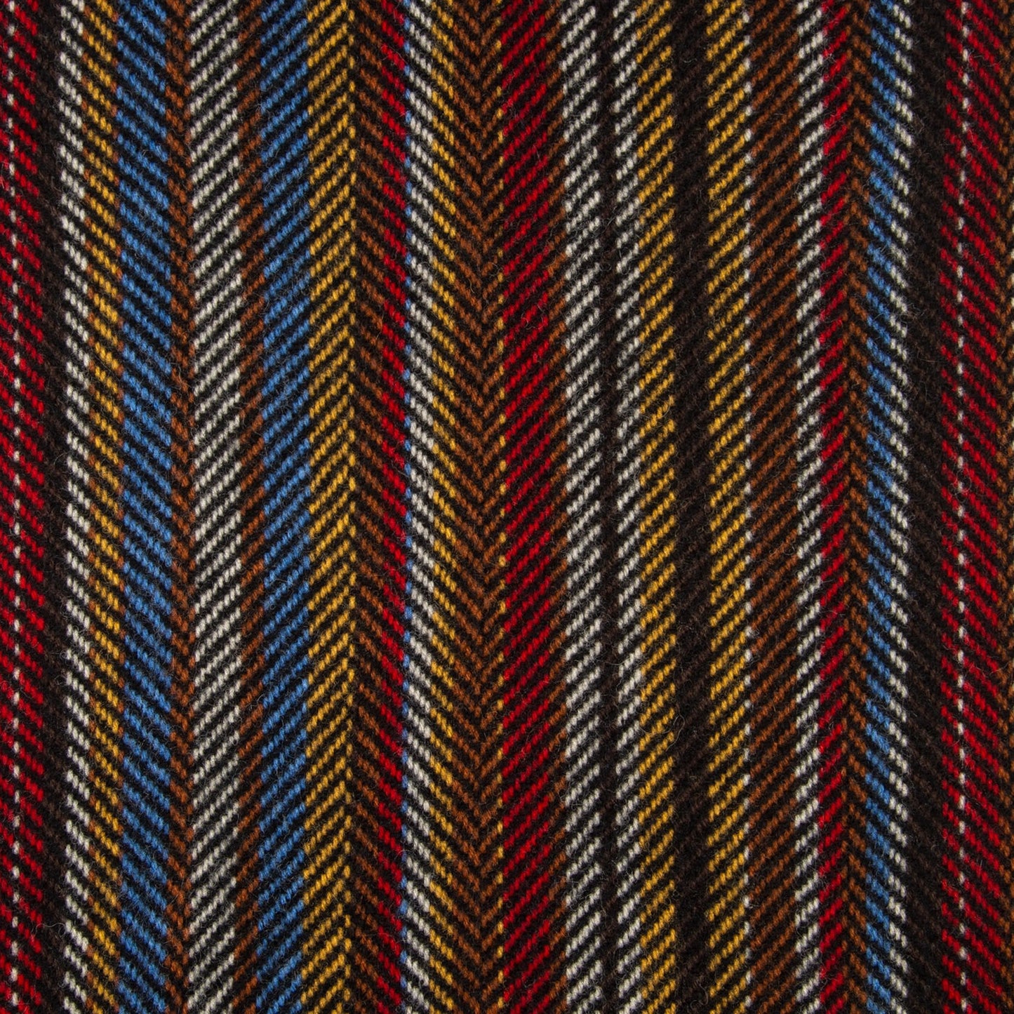 - 'Signature Stripe' Herringbone Wool-Cashmere Scarf