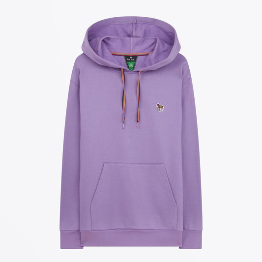 - Women's Zebra Logo Cotton Hoodie - Lilac