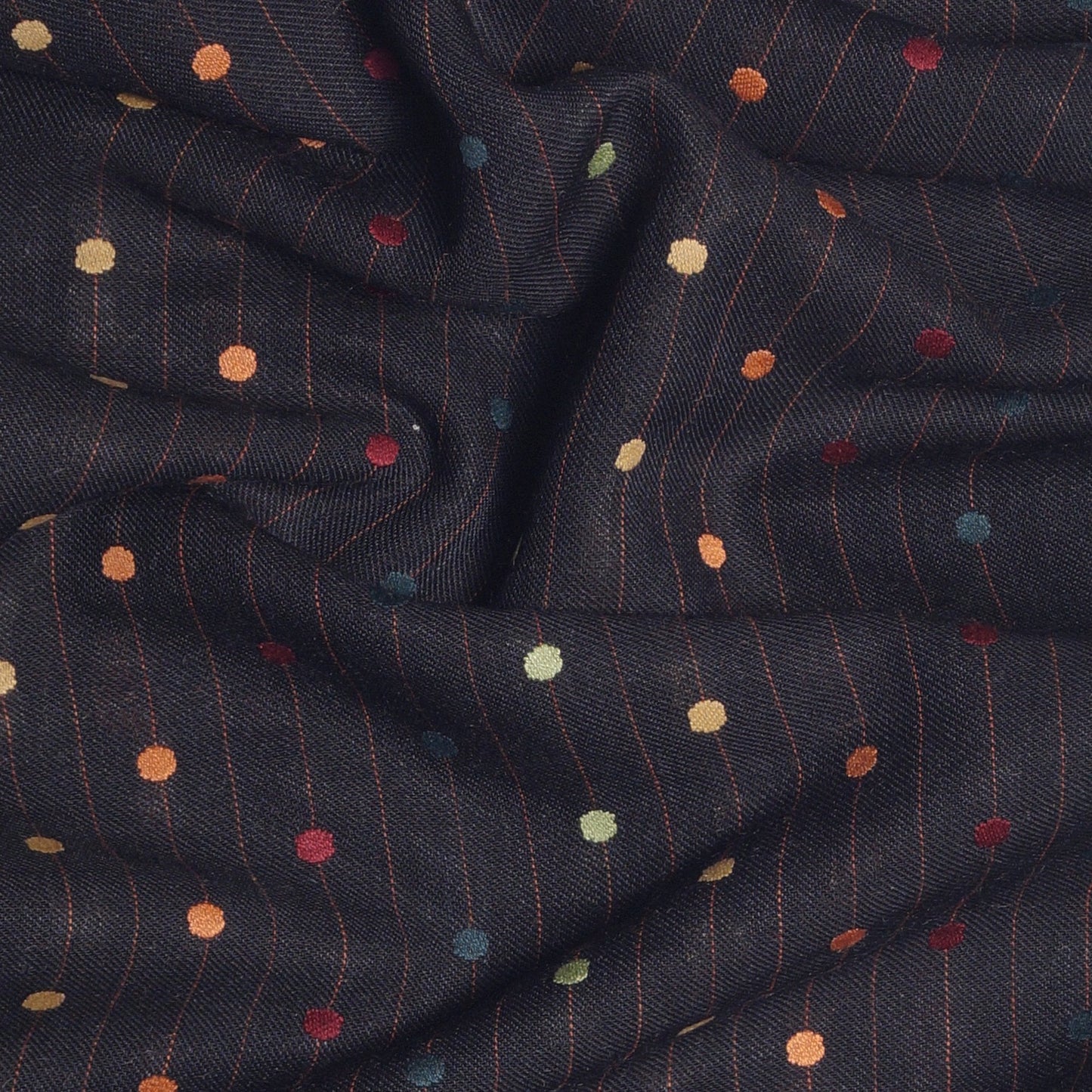 Artist Polka Dot Scarf - Black