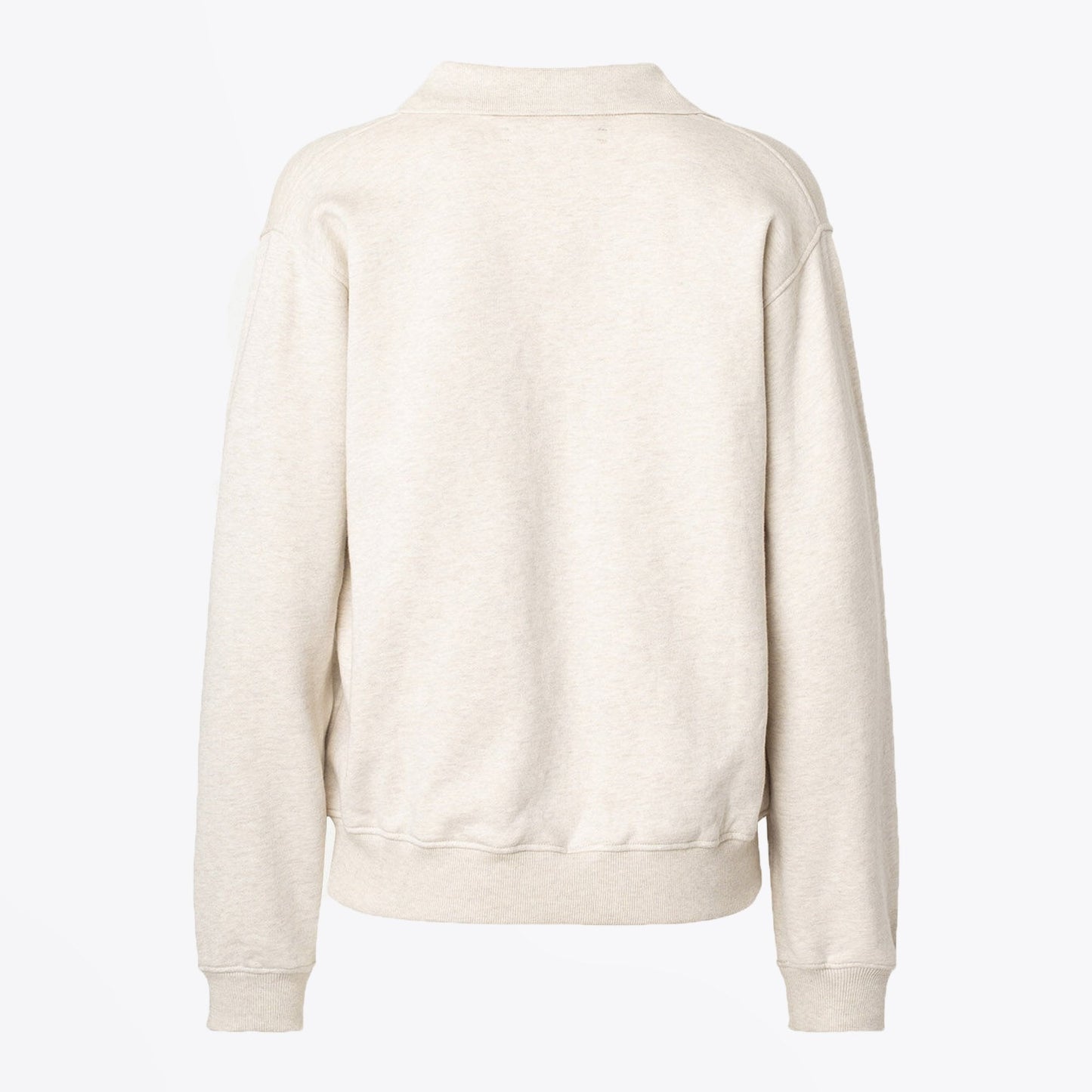 - Cotton V-Neck Sweatshirt - Off-White
