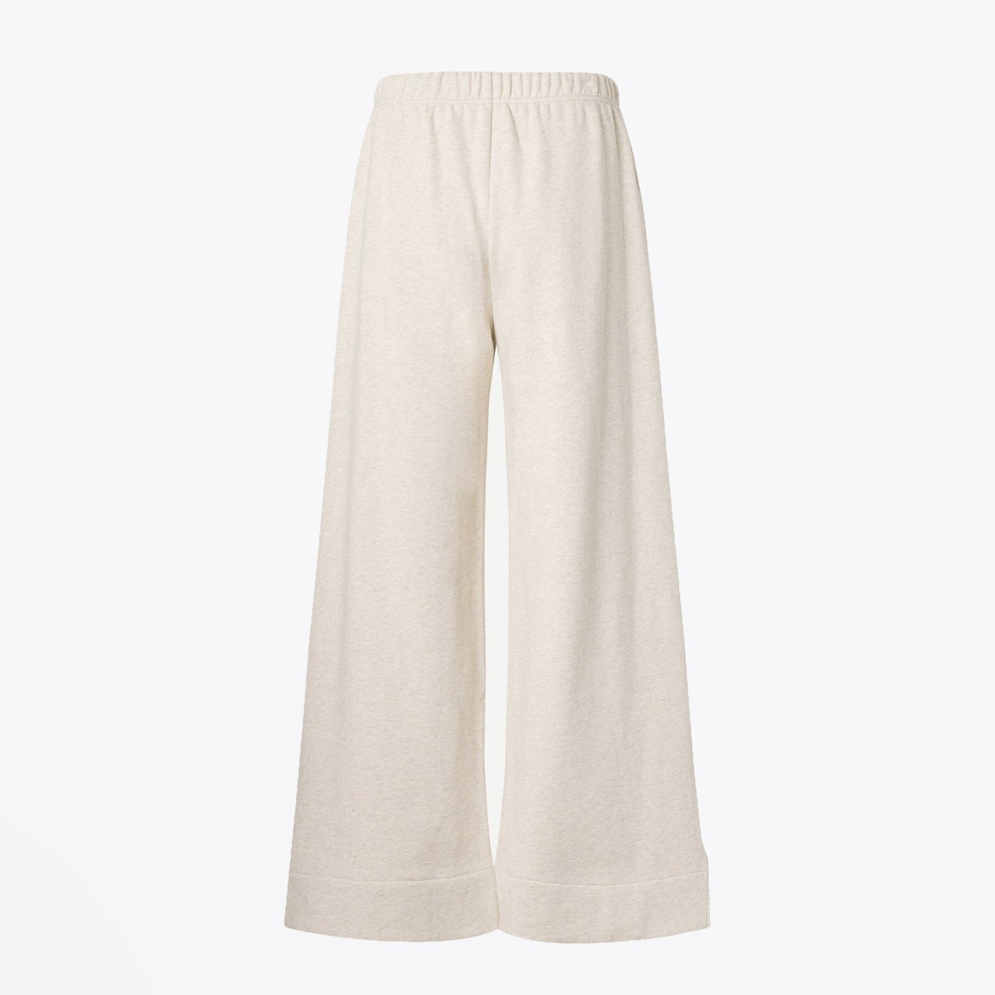 - Wide-Leg Jersey Trousers - Off-White