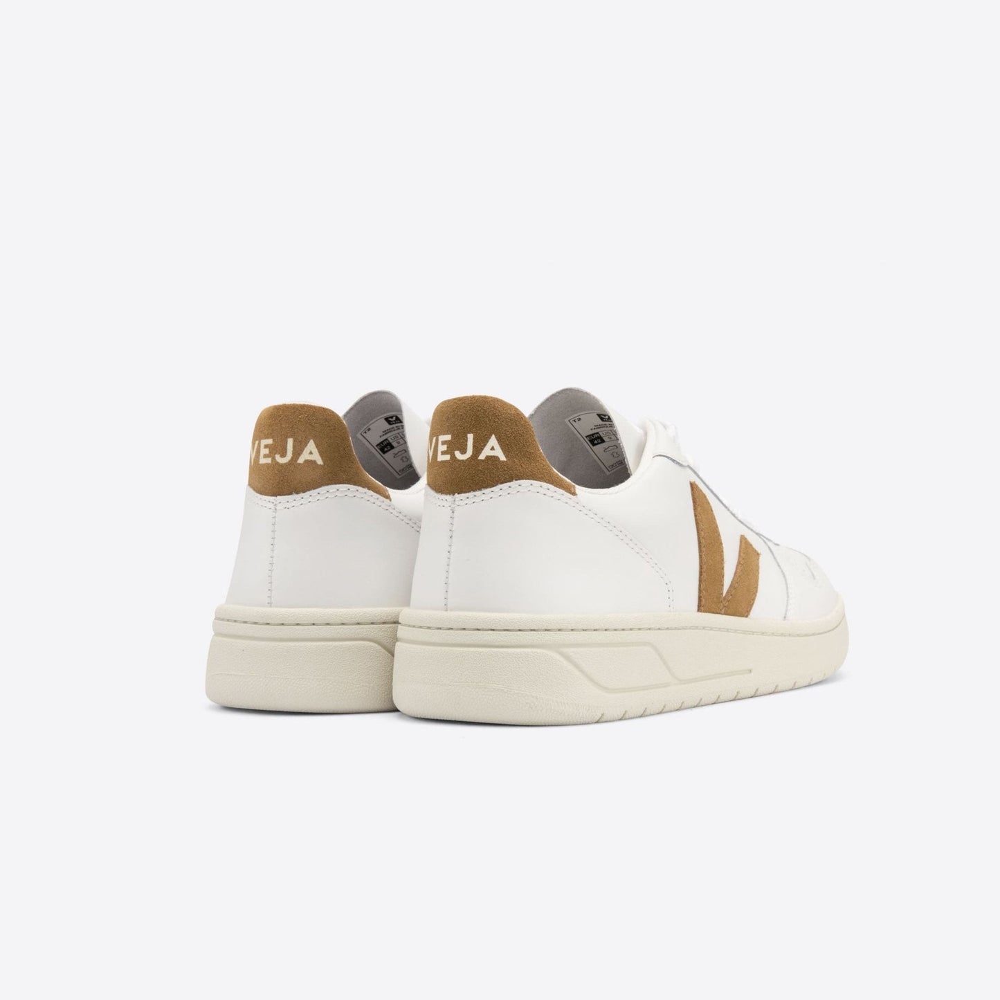 Leather V-10 Sneakers - White