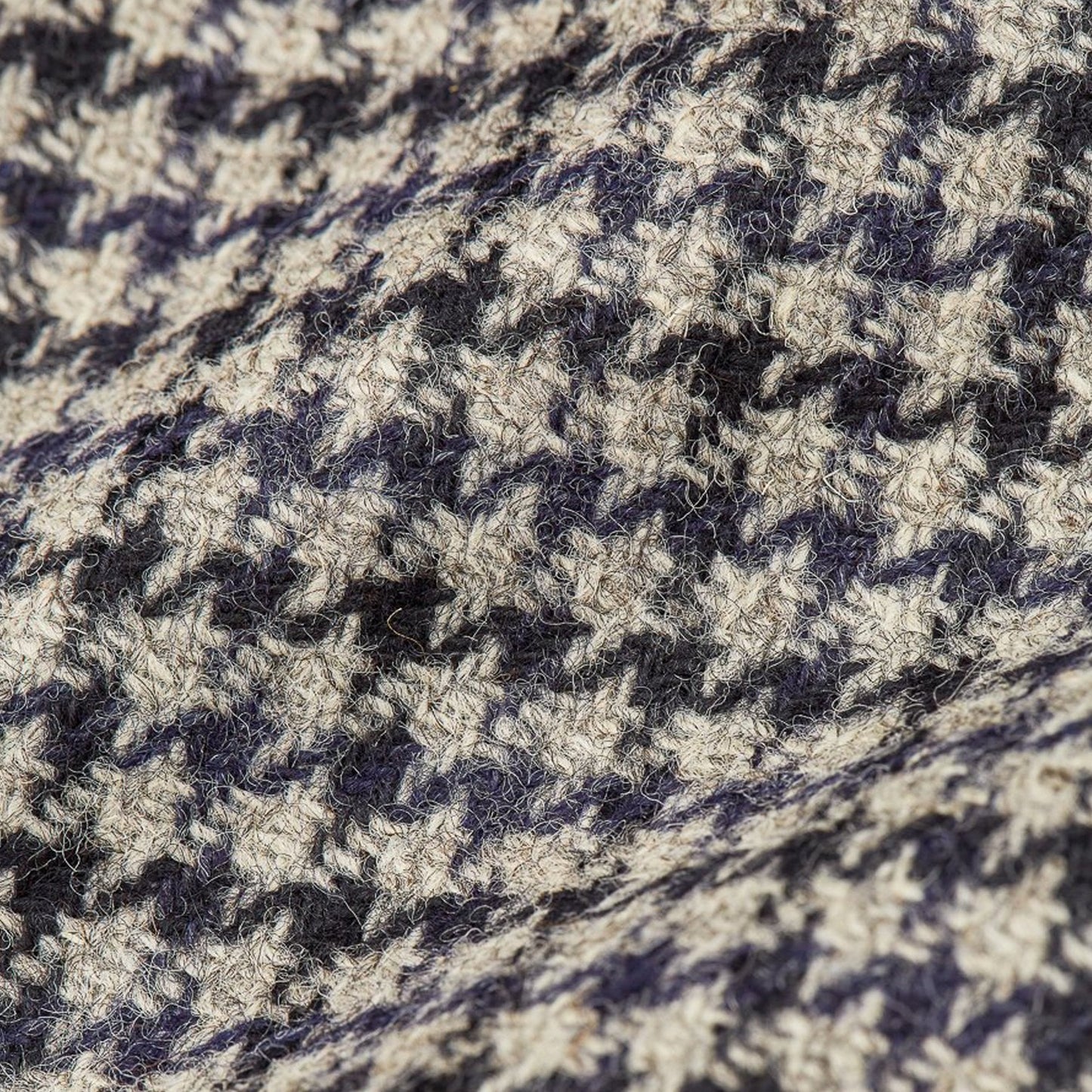 - Solms - Wool Houndstooth Jacket - Navy