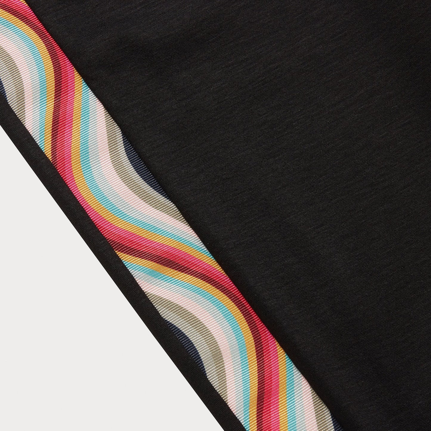 - Cotton-Blend Joggers With 'Swirl' Trim - Black