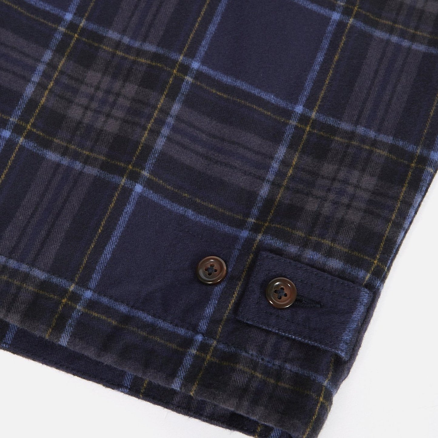 Nebraska Cotton Check Gilet - Navy