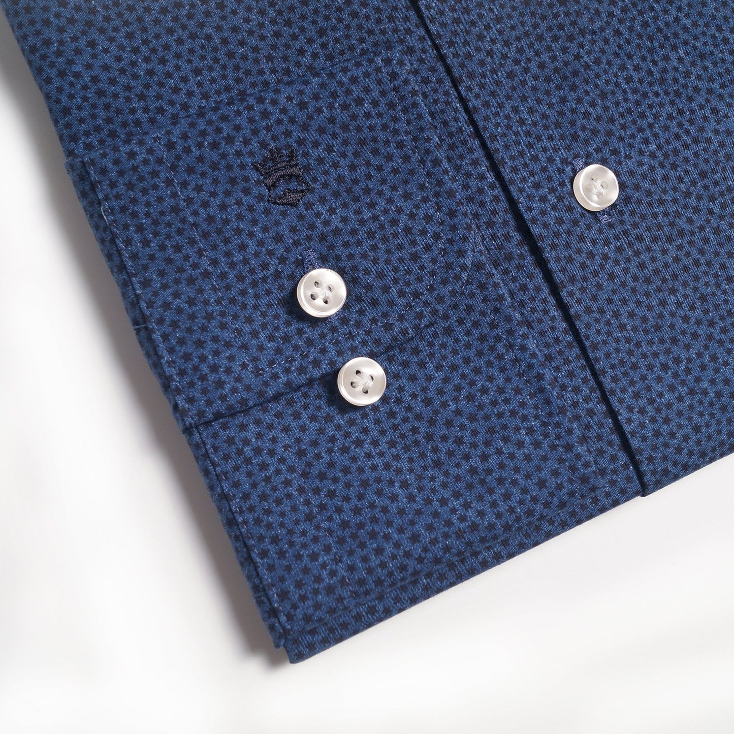 - Star Print Shirt - Navy/Blue