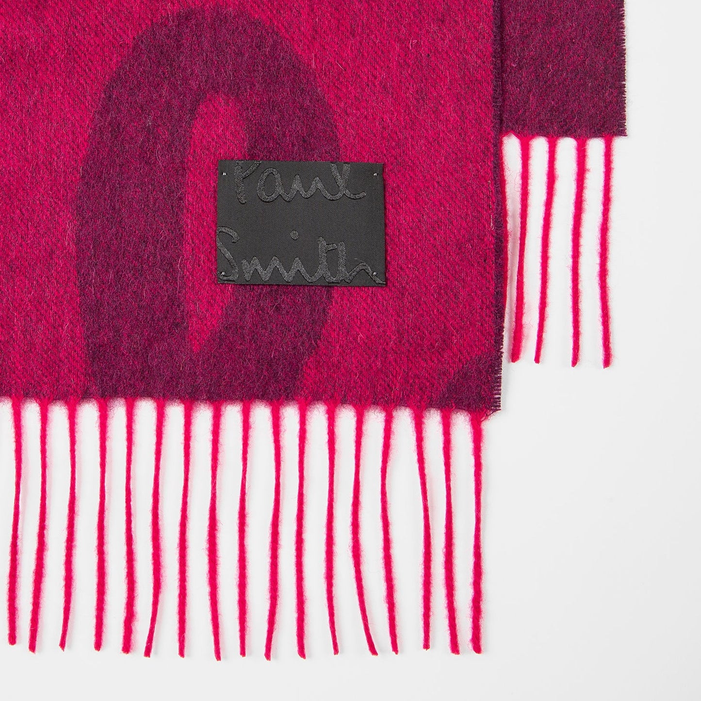 - 'PS Logo' Lambswool-Cashmere Scarf - Pink
