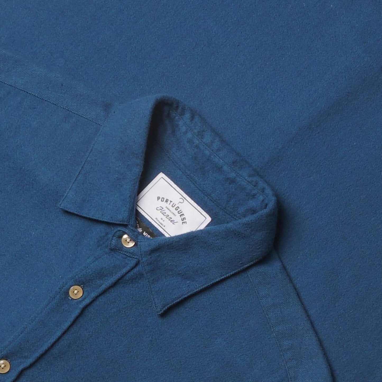 - Teca - Flannel Pocket Shirt - Blue