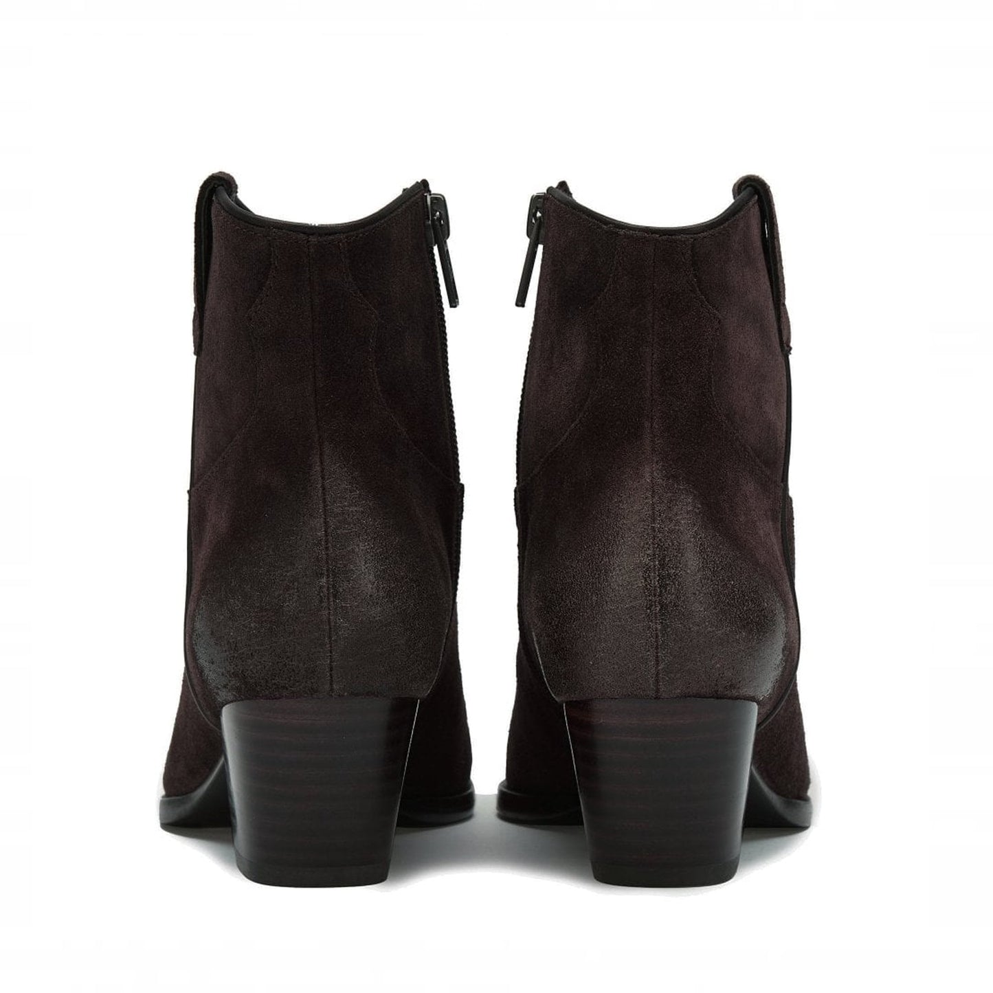 Houston Suede Ankle Boots - Dark Brown