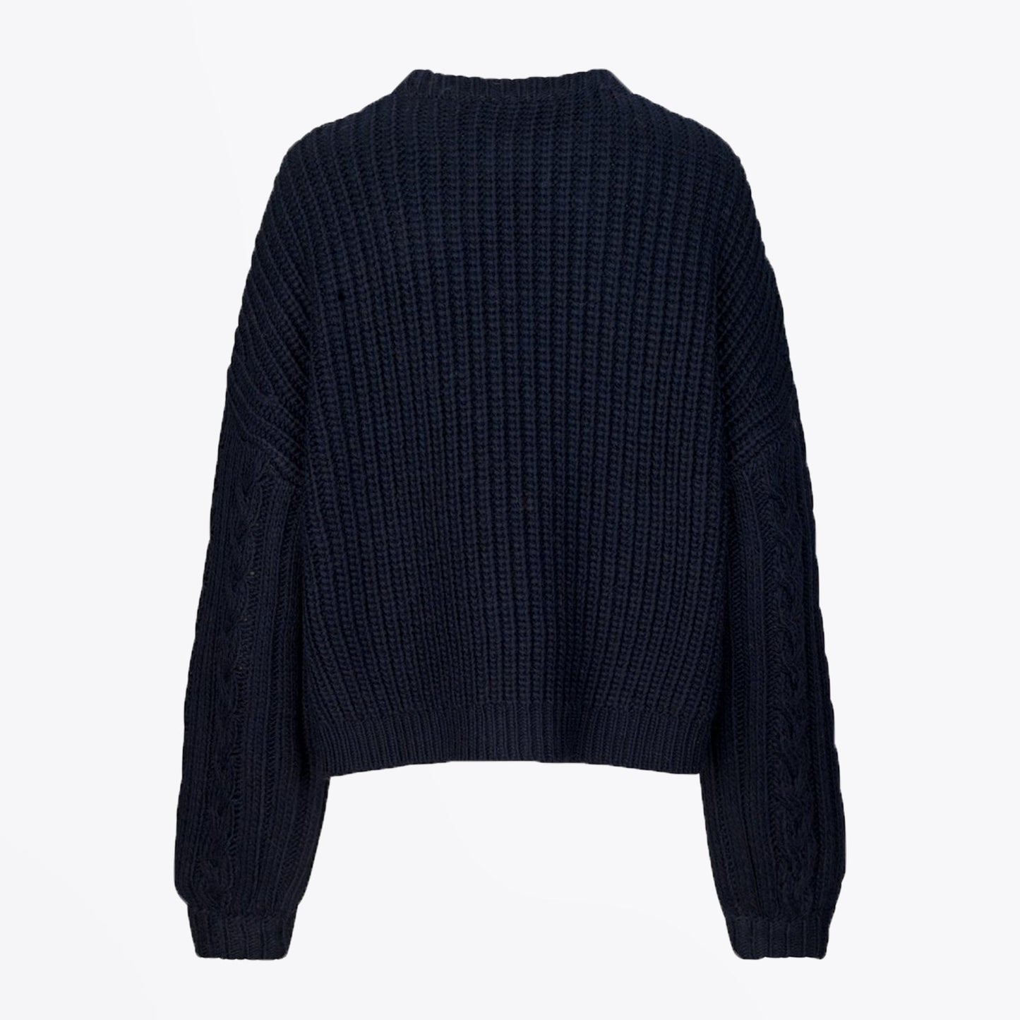 - Scharla - Chunky Knit Sweater - Navy