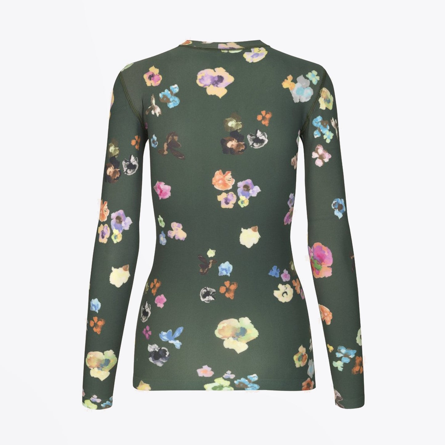 - Juno - Floral Top - Green/Multi