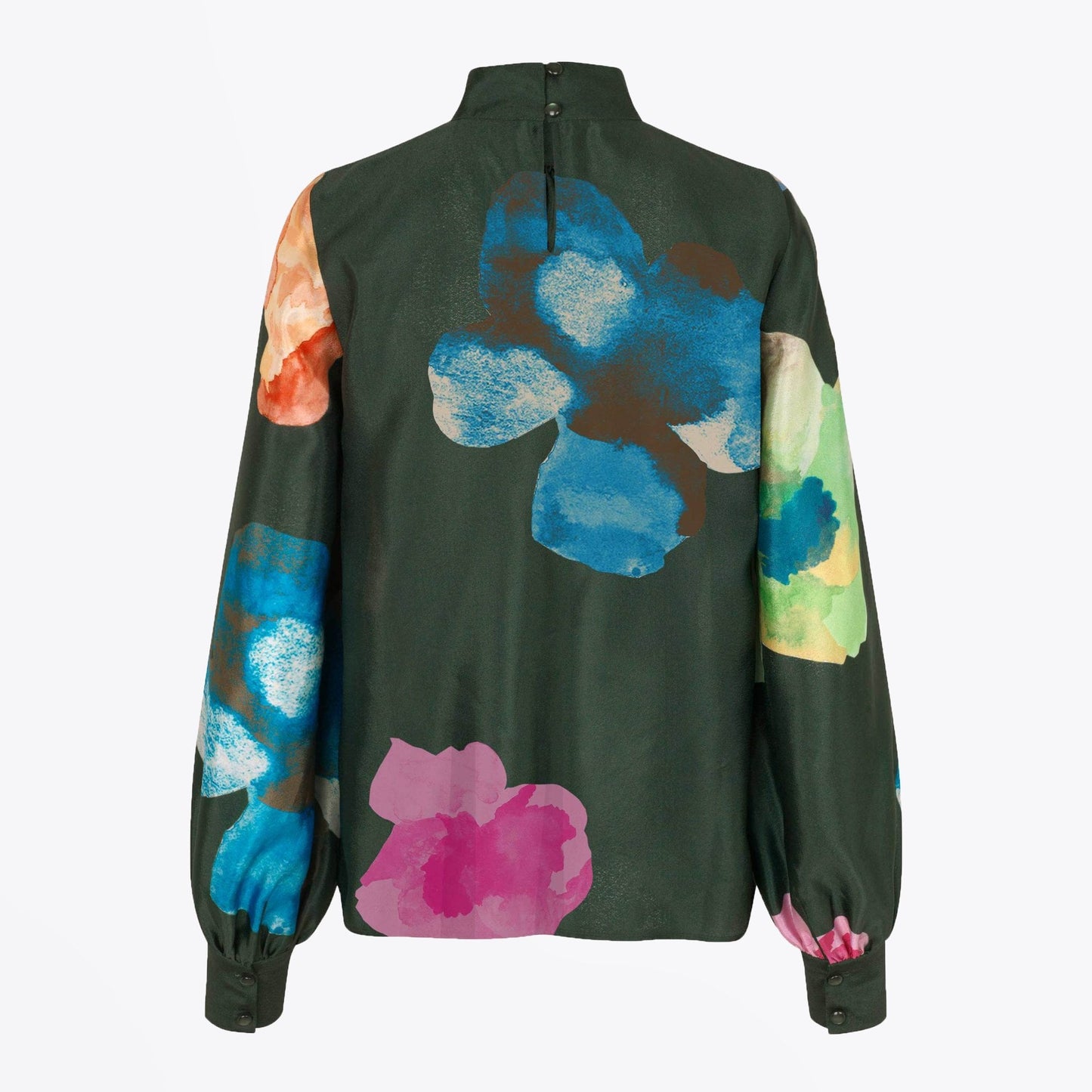 Eddy - Abstract Floral Blouse - Black/Multi