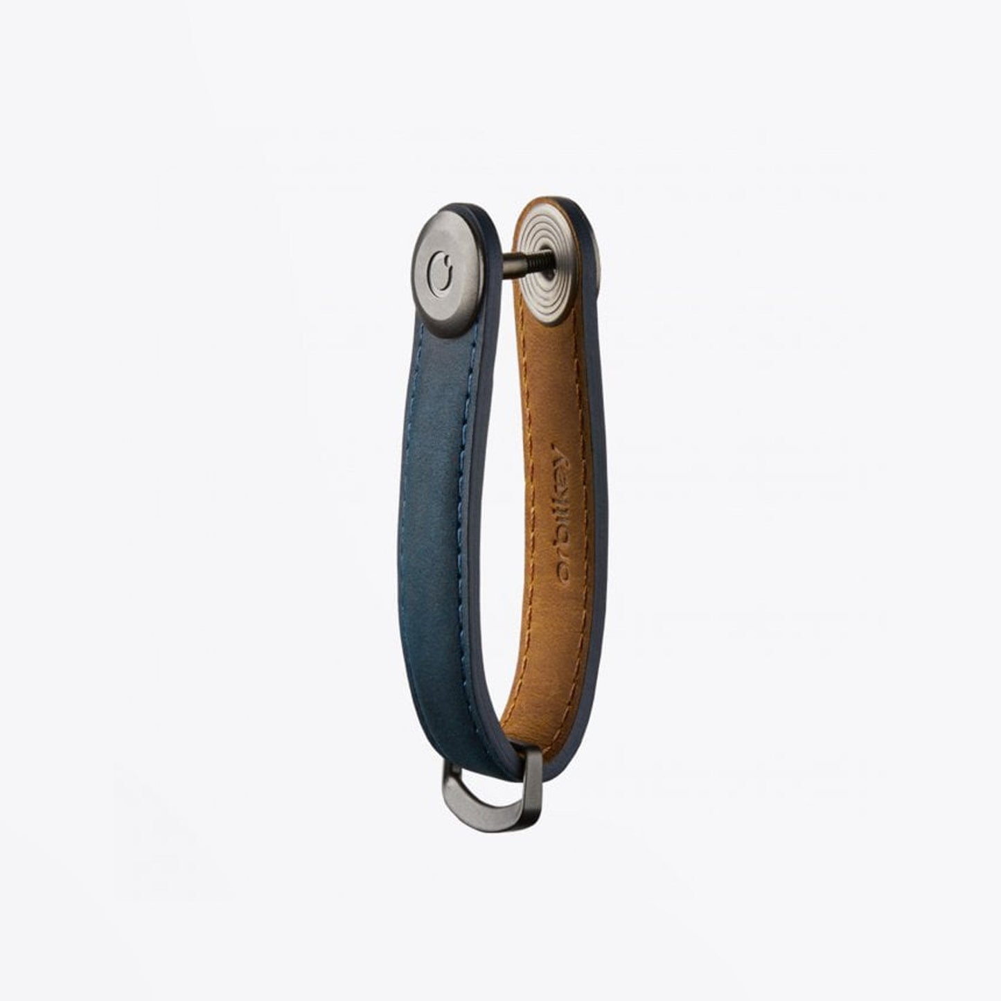 Leather Key Organiser - Marine Blue