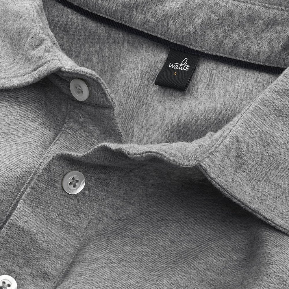 - Norton - Tailored Jersey Polo Shirt - Grey