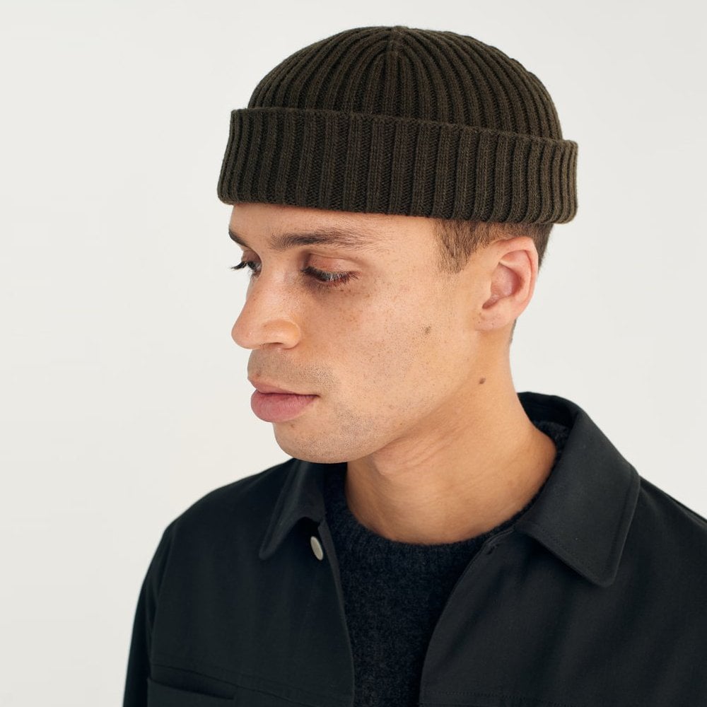 Knit Beanie Hat - Khaki