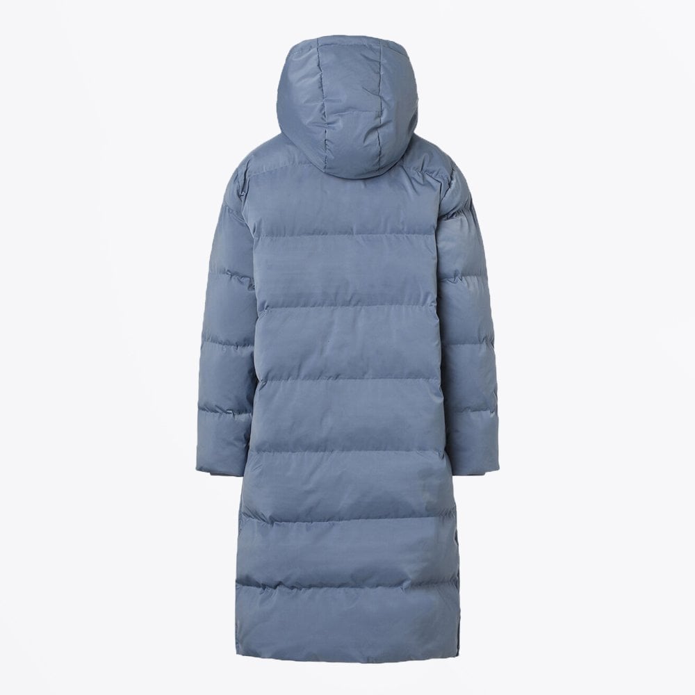 Long Quilted Coat - Blue