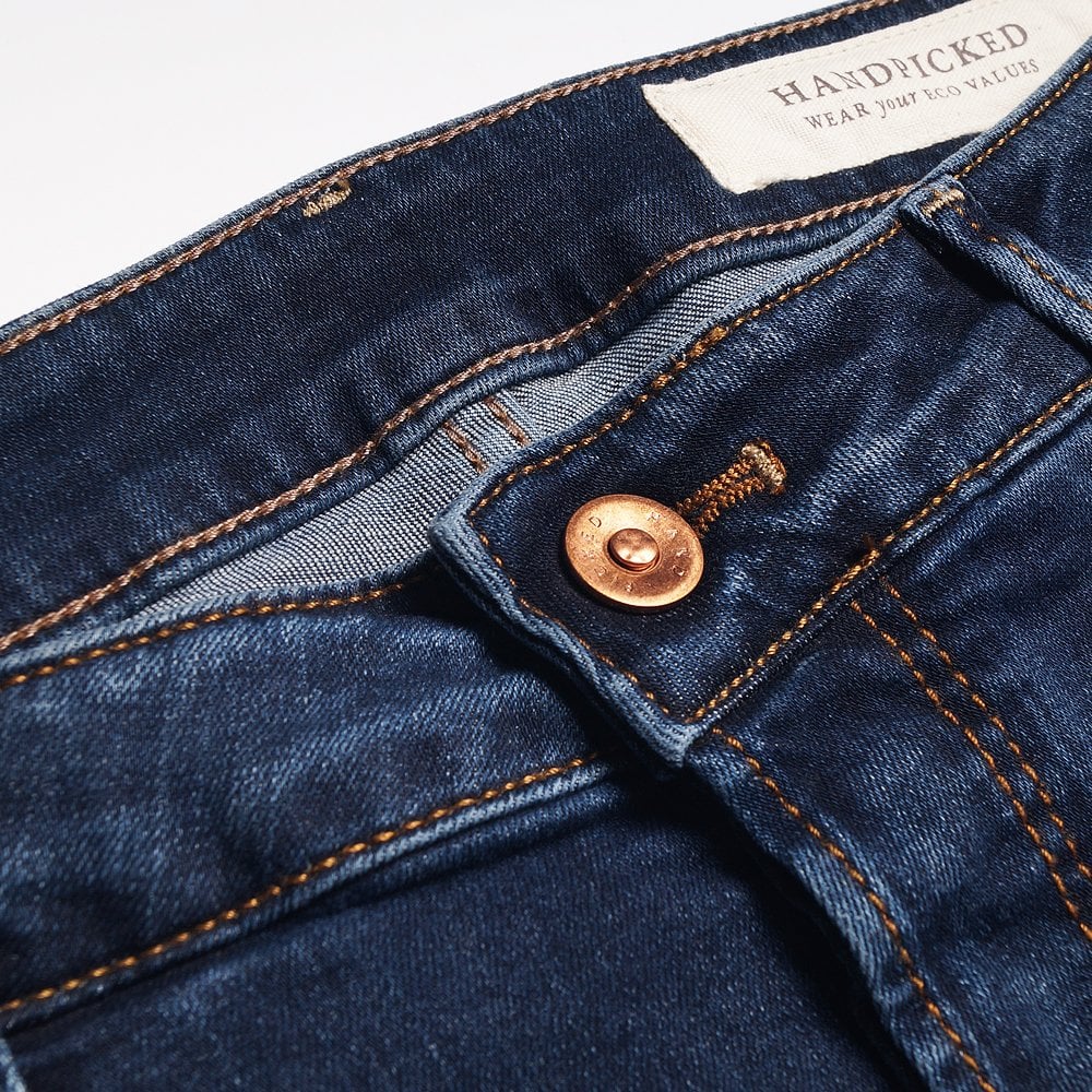- Orvieto Stretch Denim Jeans - Dark Blue