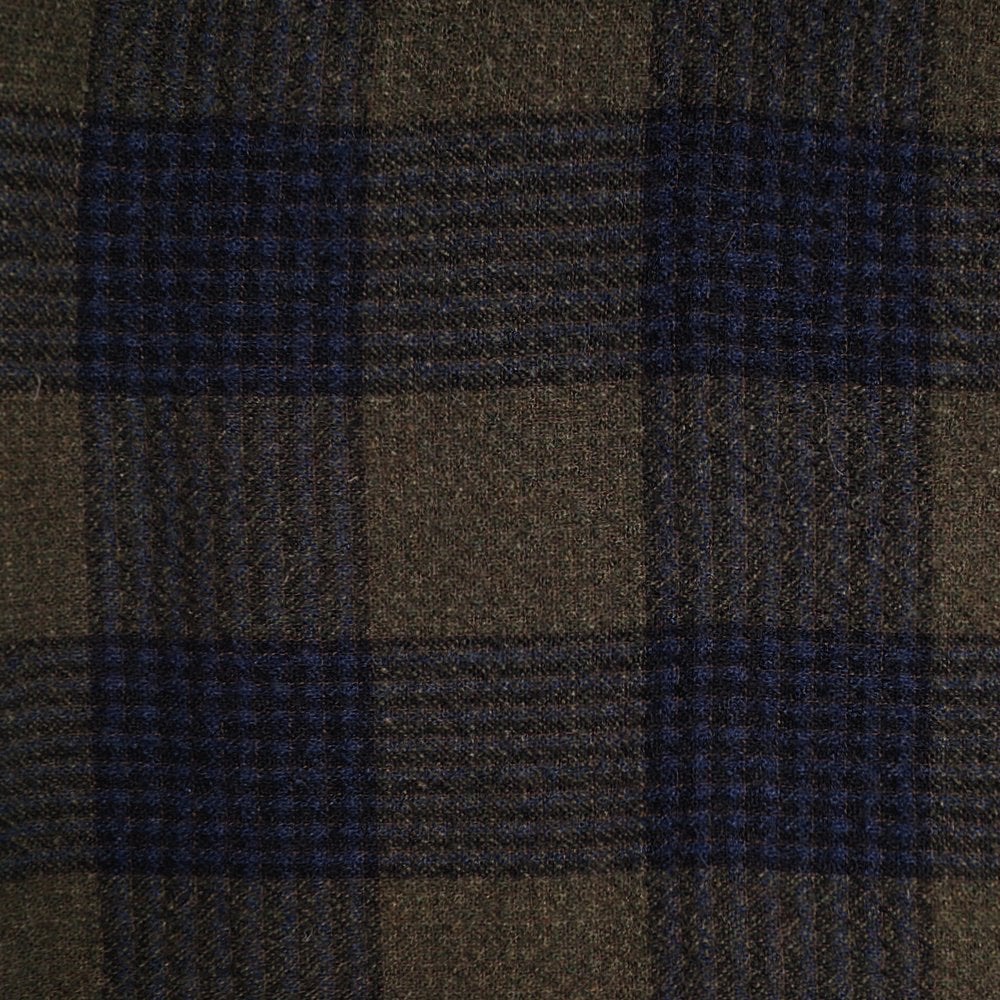 - Seersucker Check Blazer - Green/Navy