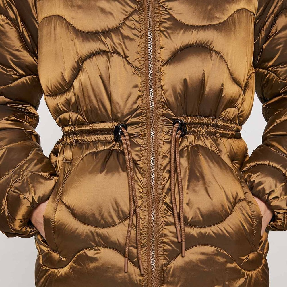- Quilted Padded Jacket - Caramel