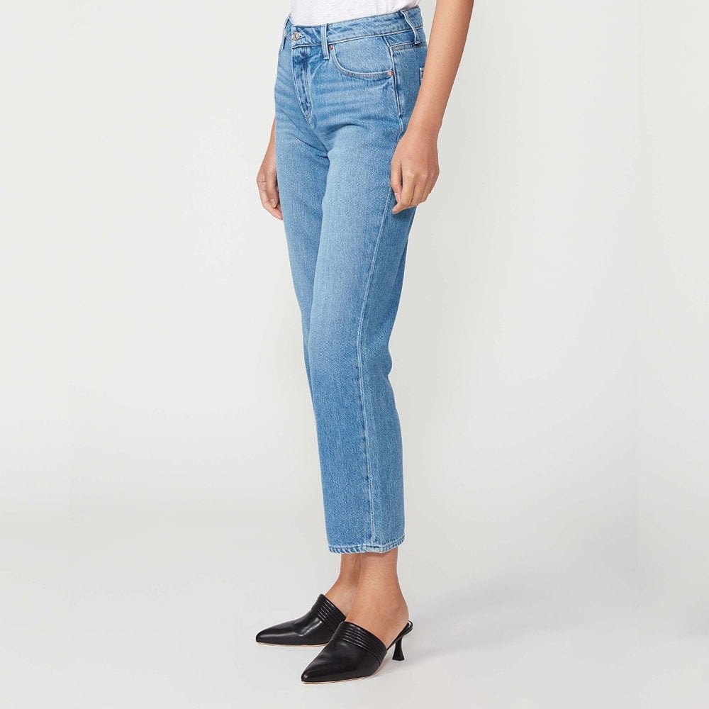 - Noella - High-Rise Straight Jeans - Light Blue